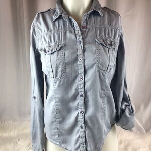 Staring at Stars Button Up Blouse Size Small